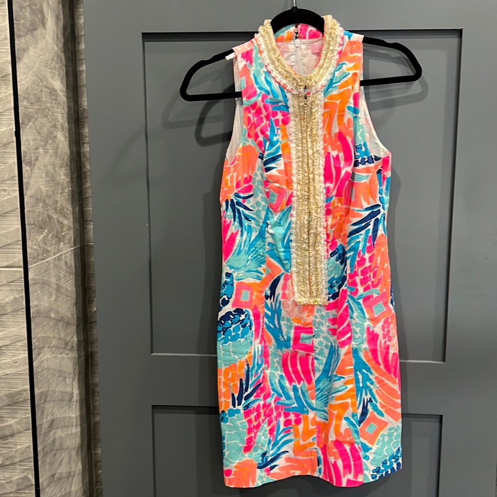 Lilly Pulitzer Alexa Shift Goombay Smash, size 2